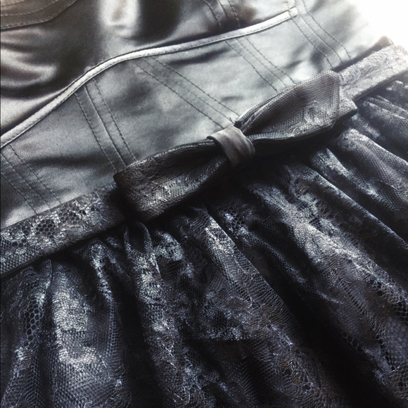 Mango - Lace And Sateen Dress - Picture 3 of 3